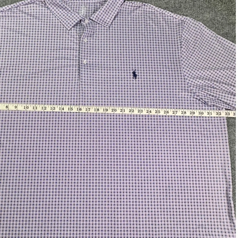 Polo Ralph Lauren Polo Men 4XB Purple Geometric Print Performance Stretch Golf